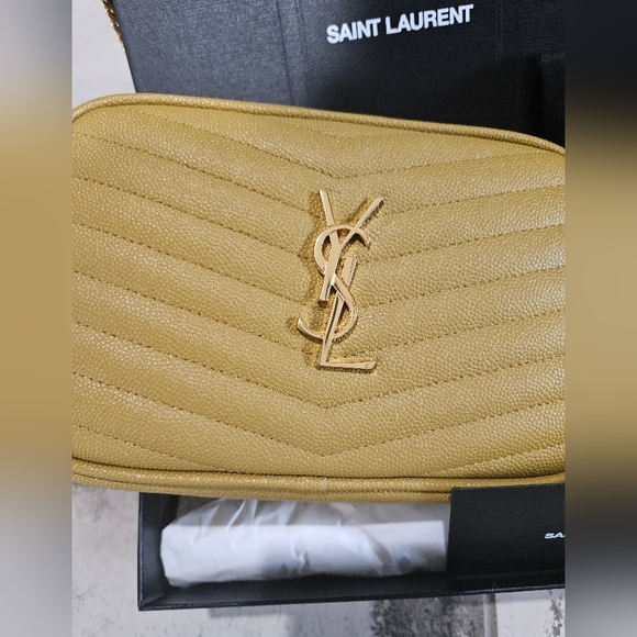 Saint Laurent Lou Mini YSL Grain de Poudre Camera Crossbody Bag - Picture 3 of 15